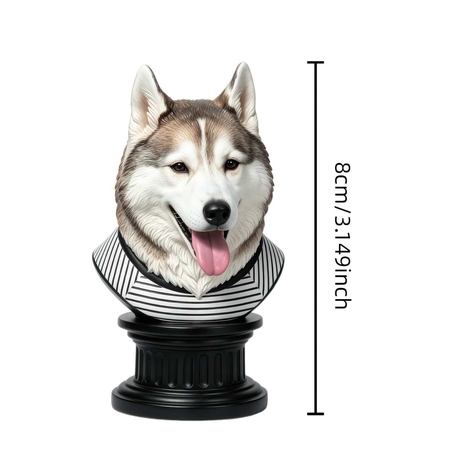 Custom Hollow Pet Bust Figure from Photo, Unique Ornament