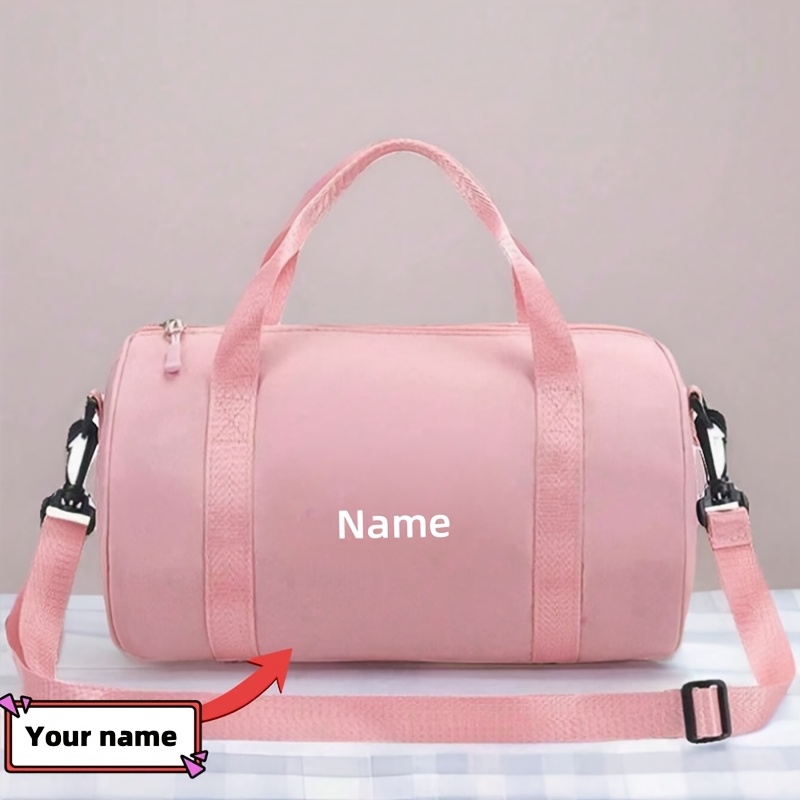 TEMU Custom Personalized Name Luggage Bag, Outdoor Travel Material Duffel Bag, Large Capacity Gym Bag, Suitable For Use As A Shoulder Bag And Luggage