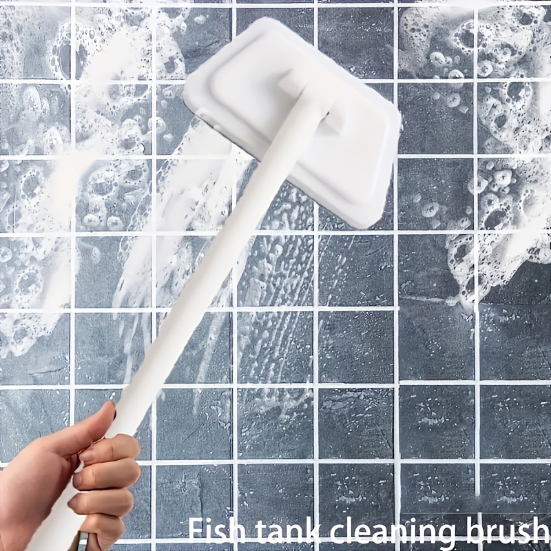 

1 Set Multifunctional Bathroom Wall Brush, Long Handle Detachable Household Floor Bathtub Brush, Ceramic Tile Sponge Cleaning Brush, Replaceable Head, Bathroom Tools