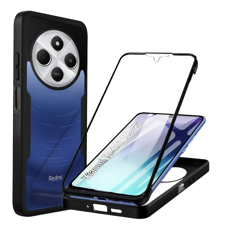 TEMU Funda para teléfono: Adecuada para Redmi 14C (4G/5G)/ Compatible con Xiaomi Poco C75 4G/ Compatible con Redmi A4 5G, con protector de pantalla,