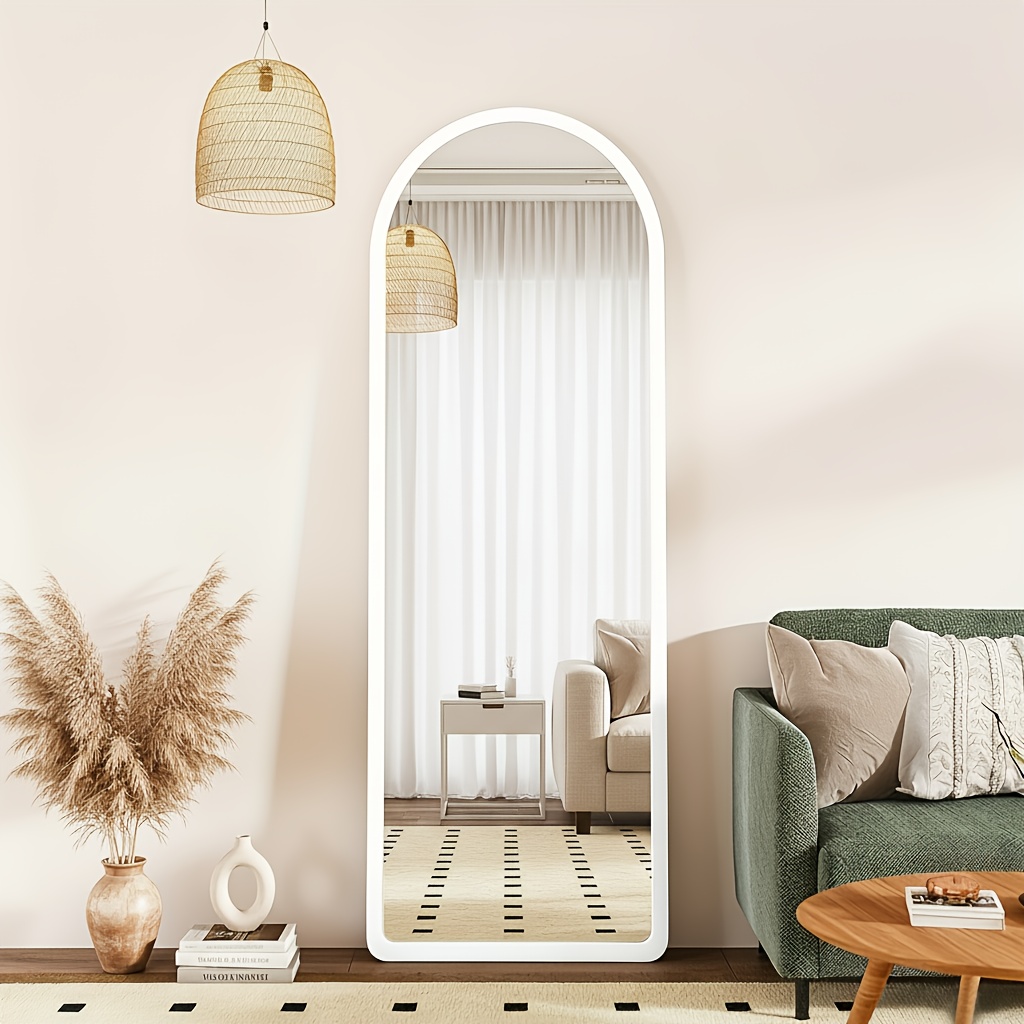 62" X 19" Arched Full-length Mirror, Vertical Or Full-length Mirror, Suitable For Bedrooms Or Cloakrooms, /wood