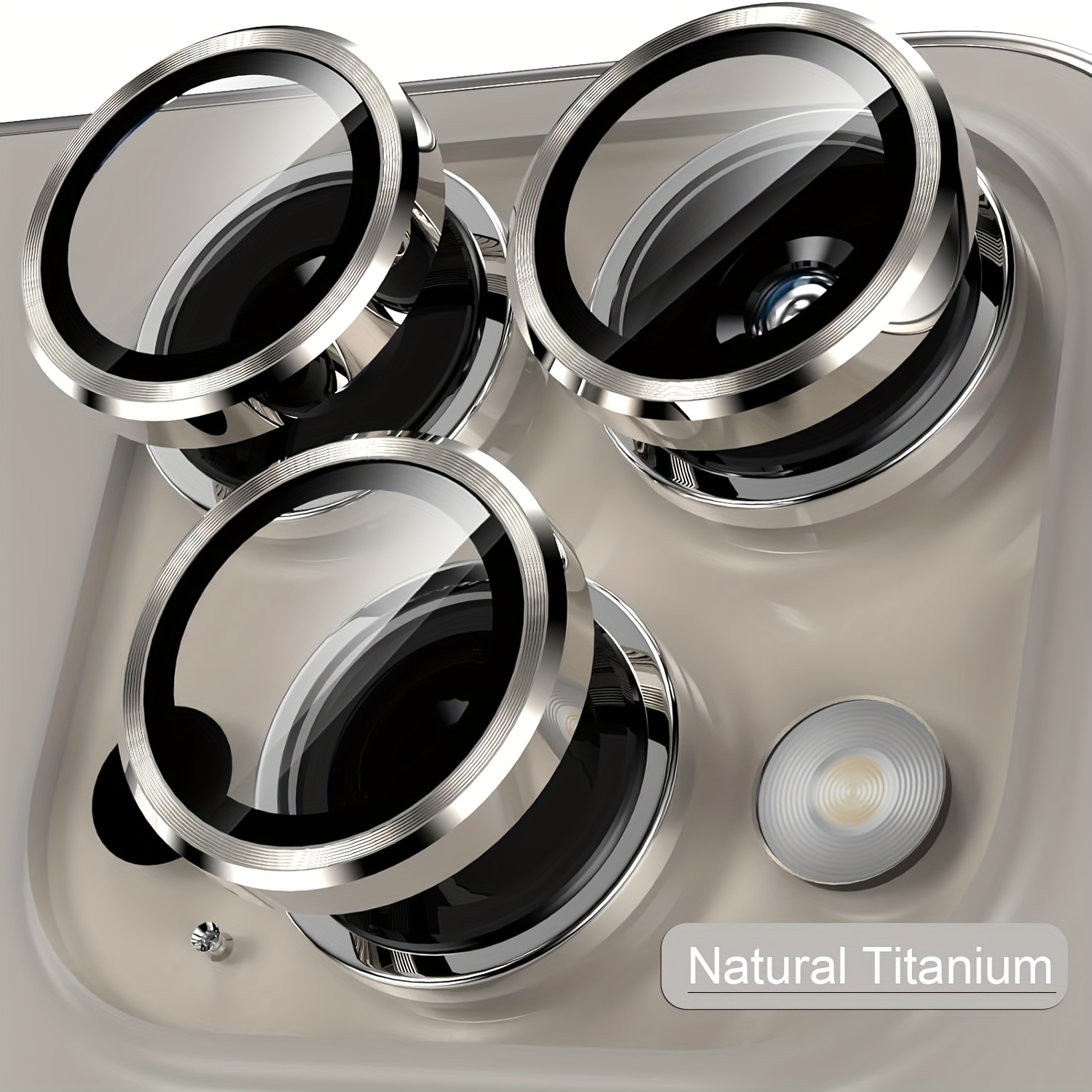 

Set Of Titanium Lens Protectors For , 15 Pro, 15 , 15 Plus, 14 Pro, And 14 Plus, Featuring Tempered Glass Screen Protection And Metal Individual Camera Covers, To Be Case-friendly.