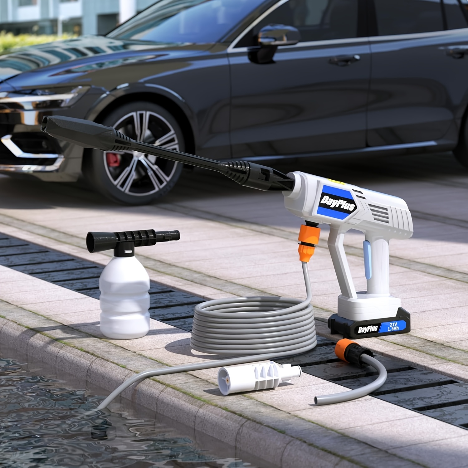 Portable Cordless High Pressure Washer Kit