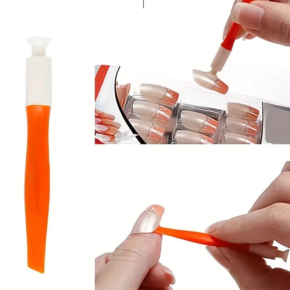 E-shop 1/3 Stück Multifunktionales Nagelwerkzeug mit Saugnapf, Nagelkunst-Saugnapf zum Befestigen, Zerren und Entfernen von Nagelspitzen; ein kleines