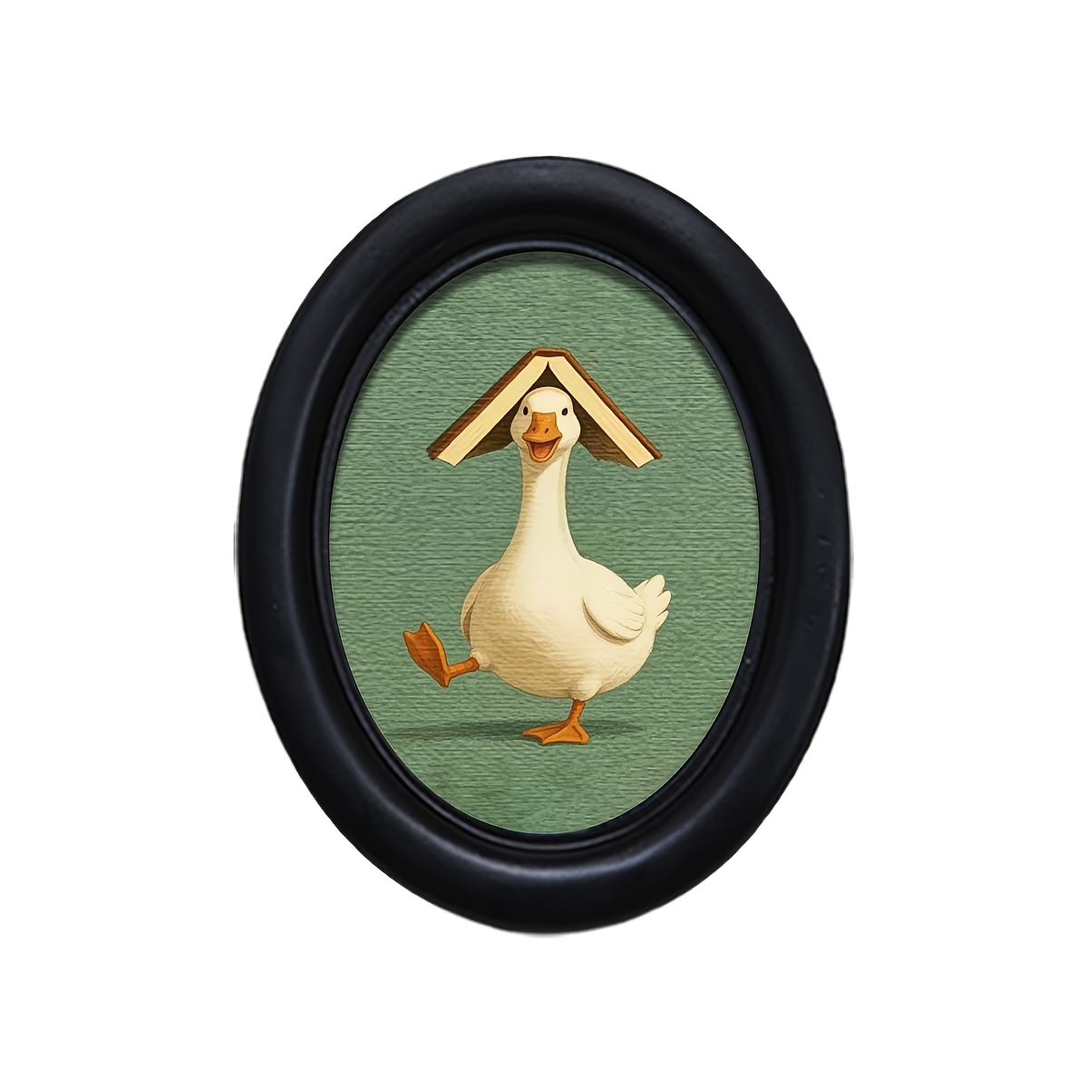 TEMU 1pc, Who Reading Themed Line Oval 3d Photo Frame, 4.16 X 5.25 Inches, With Printed Photo Paper, Replaceable Photo, Suitable For Home Decor,