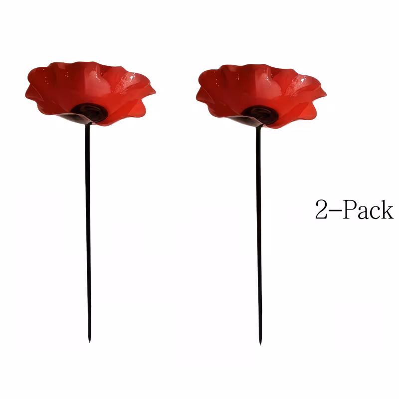 3 2pcs 5 9 inch wrought iron garden decoration outdoor bird and bee watering station to the most intimate gift for gardening enthusiasts bird details 1