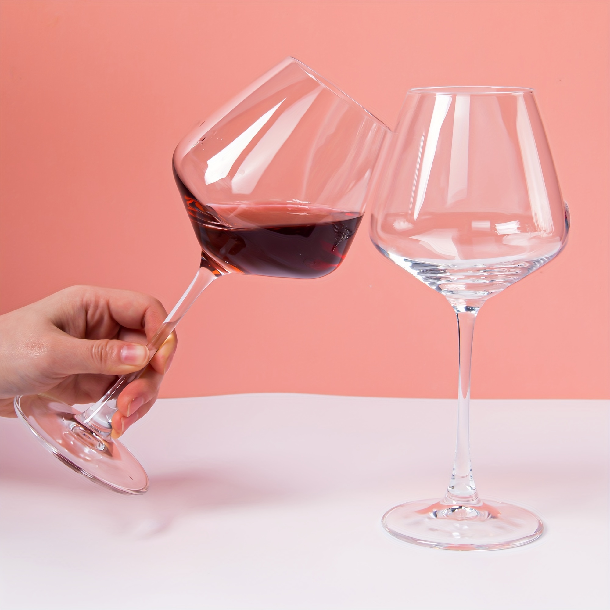 6pcs red wine glasses set 20 oz burgundy large wine glasses - Temu