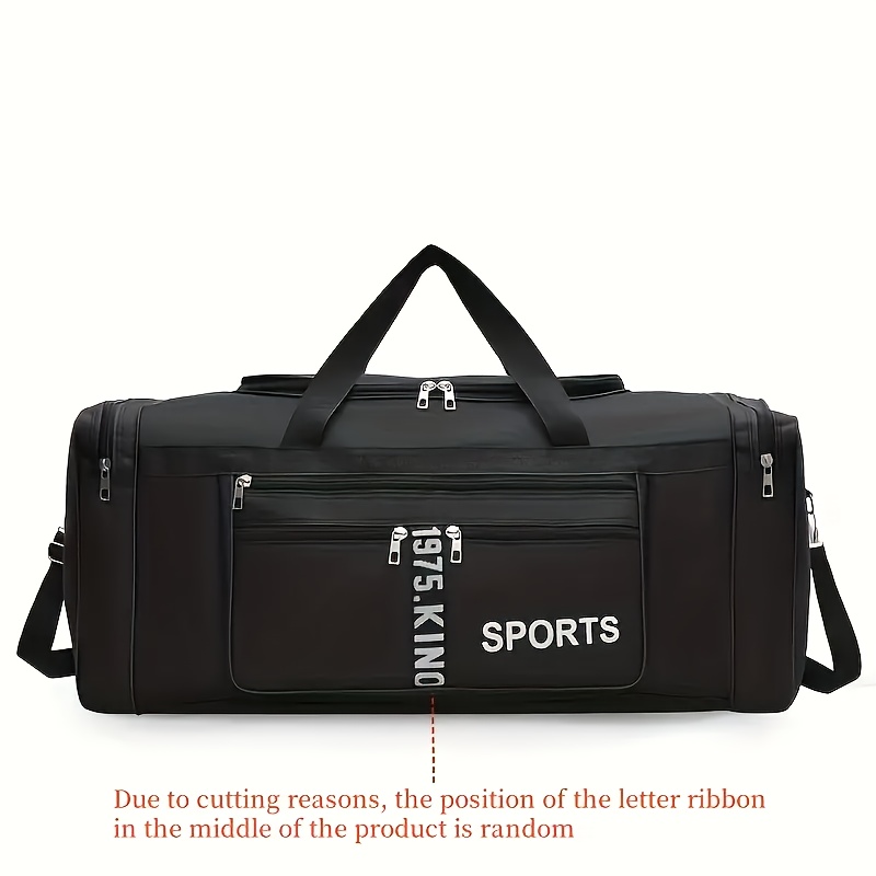 Foldable Large-capacity Multi-pocket Letter Travel Bag, Pattern Random