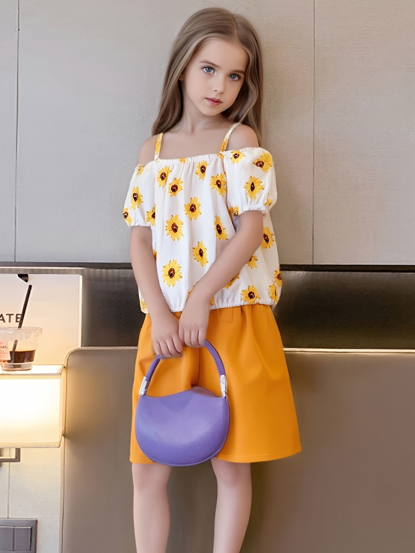 girls' set years old suspenders small floral Temu Armenia