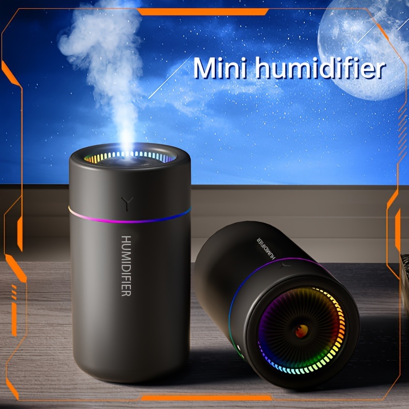 

H6 Humidifier With Large Fog Volume, Colorful Atmosphere Light, Silent Humidification For Home, Car, And Office