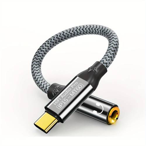 usb type c to 3 5mm female headphone jack adapter usb c to aux audio cable cord headphone adapter compatible with iphone 17 16 pro max 15 pro 15 samsung s25 s24 s23 s22 ipad pro and more