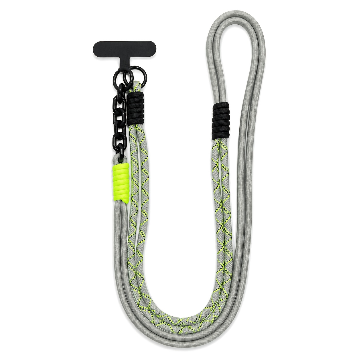 TEMU 1pc Crossbody Phone Lanyard Anti-theft Strap, Durable Woven Neckband With Rotating Hook, Universal Phone Holder For Travel, Work, And Outdoor