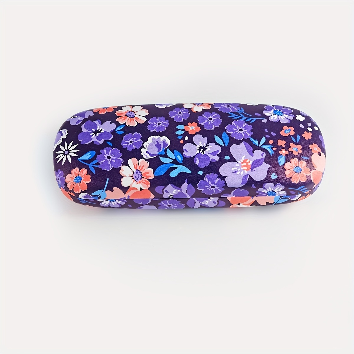 Iridescent Gradient Base Multicolor Butterfly All-Over Print Glasses Case