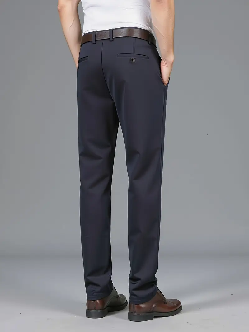 winter weight mens dress pants AKOEE Mens Work Dress Pants Slim Fit Stretch Golf Cargo Pants Quick Dry Casual Comfy Trousers with Pockets Fall Winter (xl, Brown), Men's
