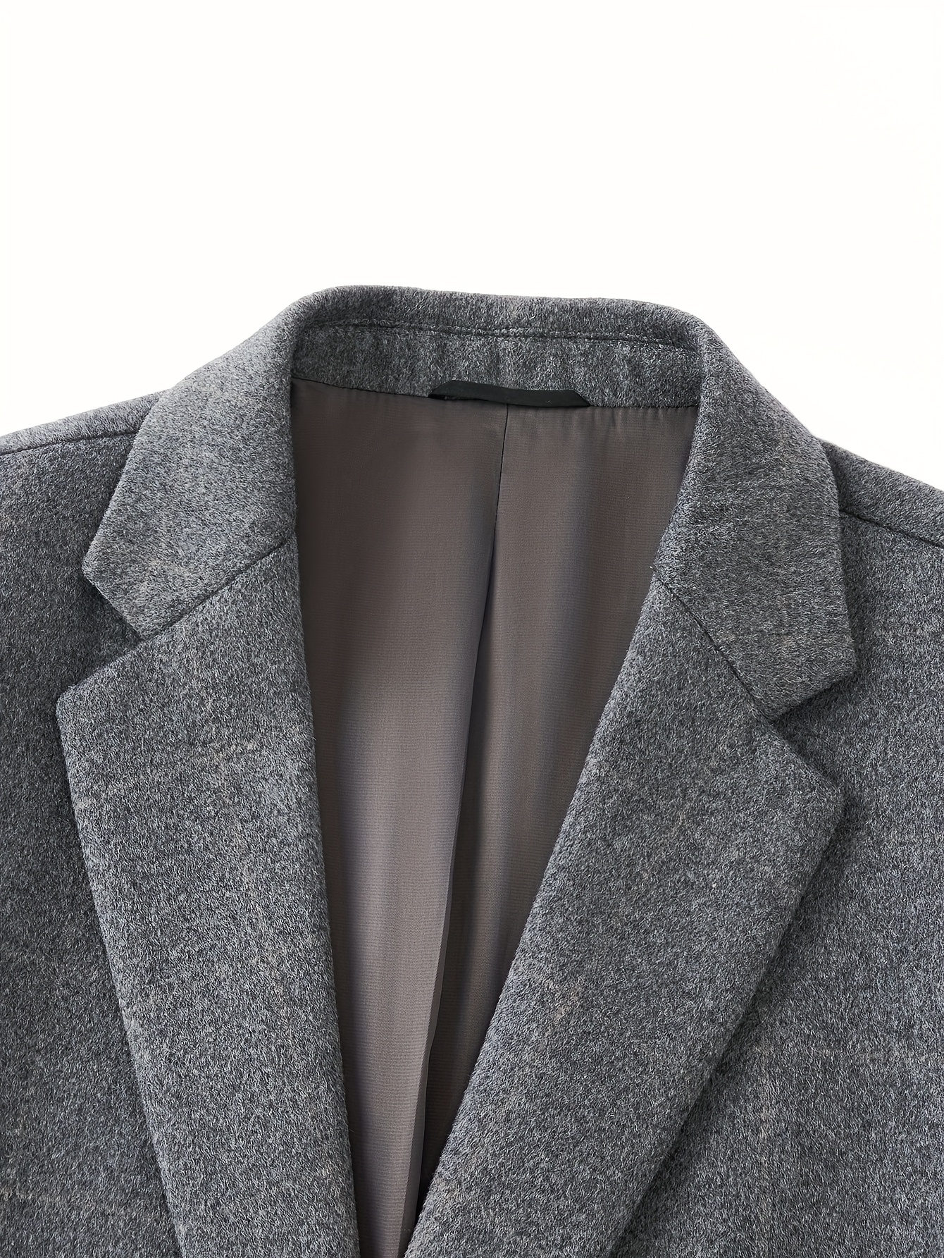 Winter Suit with Lapel, Buttons, and Long Sleeves - Thick, Warm, Solid Color, Classic Business Light Luxury Style. Essential for Meetings and Business Trips. A Structured and Stylish Men's Suit. 3K5470120007