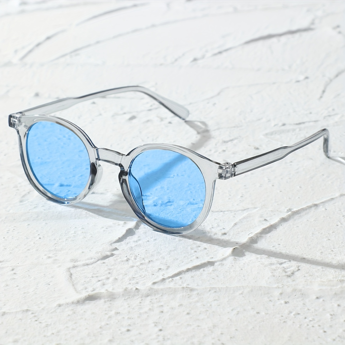 1pc Men' Round Classic Elegant And Fashionable Glasses Suitable