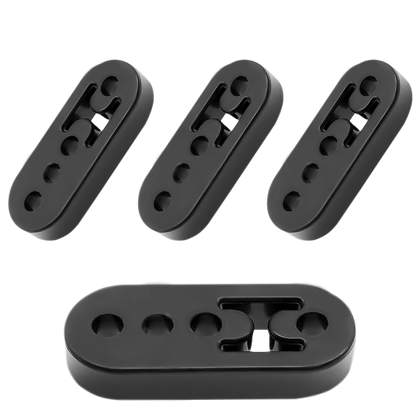 

4pcs High-density Rubber Exhaust Hangers - 0.47" Holes, Heavy-duty Support For Muffler & Tailpipe, ,