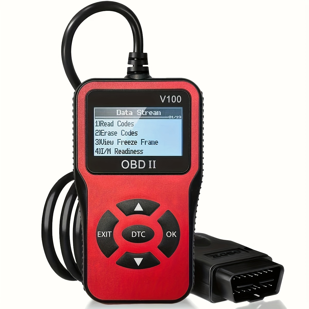 TEMU 1pc Professional Scanner, Engine Fault Code Reader, Diagnostic Scan Tool For Obd Ii Cars , Supports Read, Erase Codes, Battery Test, , No Battery Required