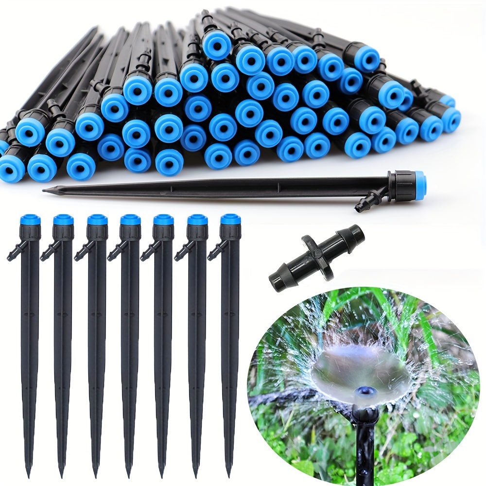 50 件滴灌散射器，18 公分扇形，可调节水流，360 度喷雾器，适用