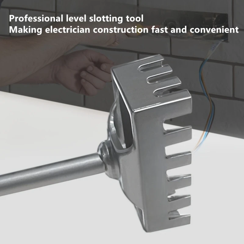 1 件套套筒冲孔工具 86 毫米重型钢轻松钻孔开槽用于电插座非常适合电锤钻锤钻配件轻松操作耐用结构细节 3