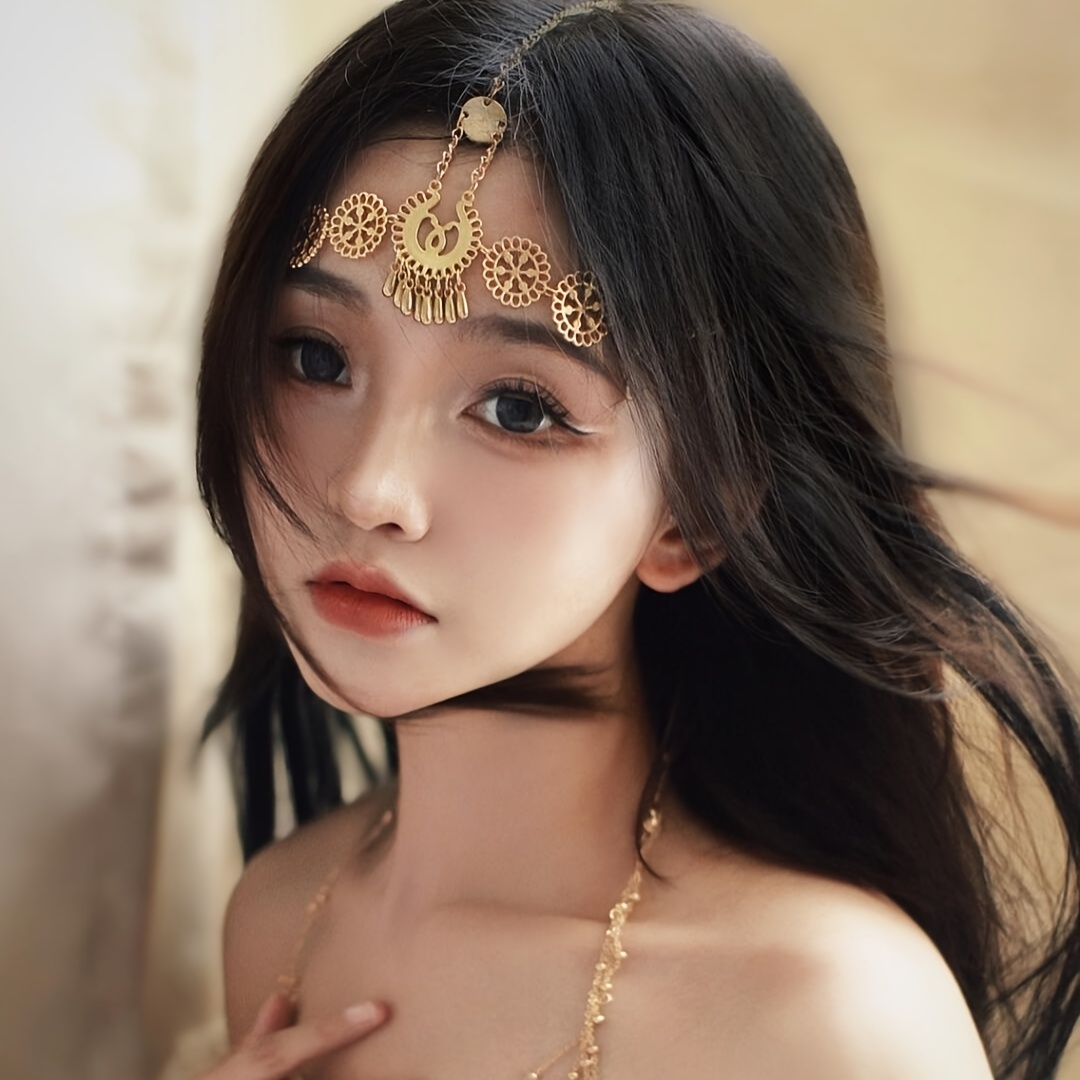 1Pc Bohemian Headpiece Women Western Style Hair Ethnic