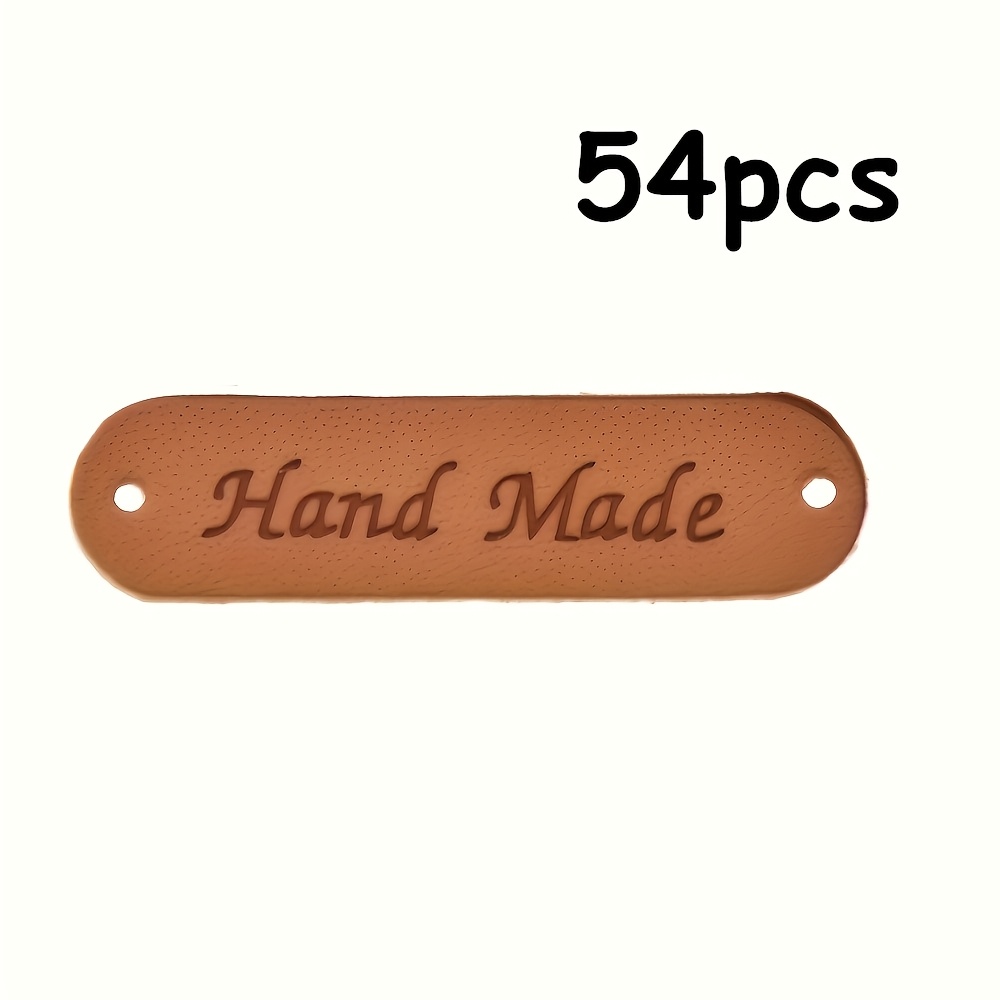 TEMU Étiquette Personnalisée Vintage Élégante - Marron, pour Vêtements, Sacs, Chaussures et Artisanat - Autocollant de Marque et Emballage Cadeau,
