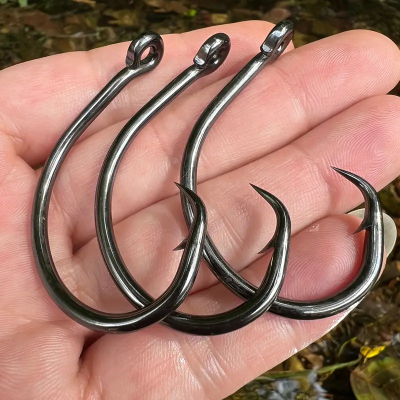 black carbon steel fish hooks saltwater Afmivs Fishing Saltwater, 160PCS Circle Hooks Saltwater, 6sizes Hooks for Fishing Gear Tackle, Catfish Octopus Hook 1/0 2/0 3/0 4/0 5/0 6/0 High with Portable Plastic Box : Sports & Outdoors black nickel coated Fishing Live Bait Hooks 25~100Pcs
