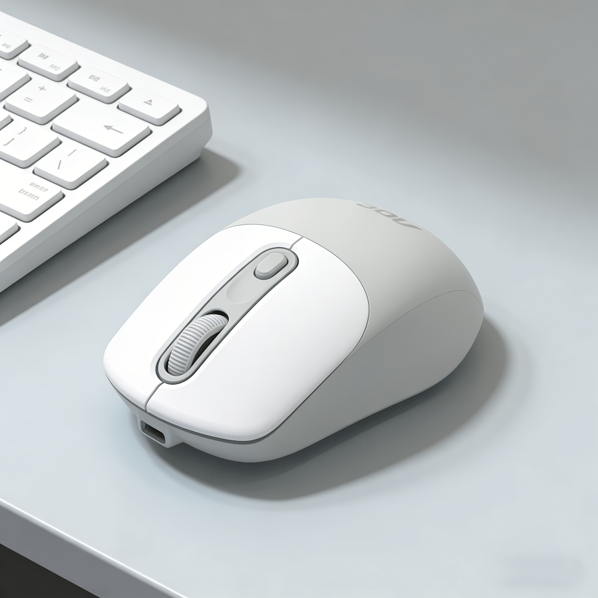 AOC Bluetooth Wireless Mouse- Dual-Mode Wireless (2.4 GHz + Bluetooth 5.0), USB-C Charging, Silent & Portable, Ergonomic Design; Compatible with Laptops, Tablets, and PCs; Multi-Device Control; Essential for Office Work, Business Travel, and Gaming