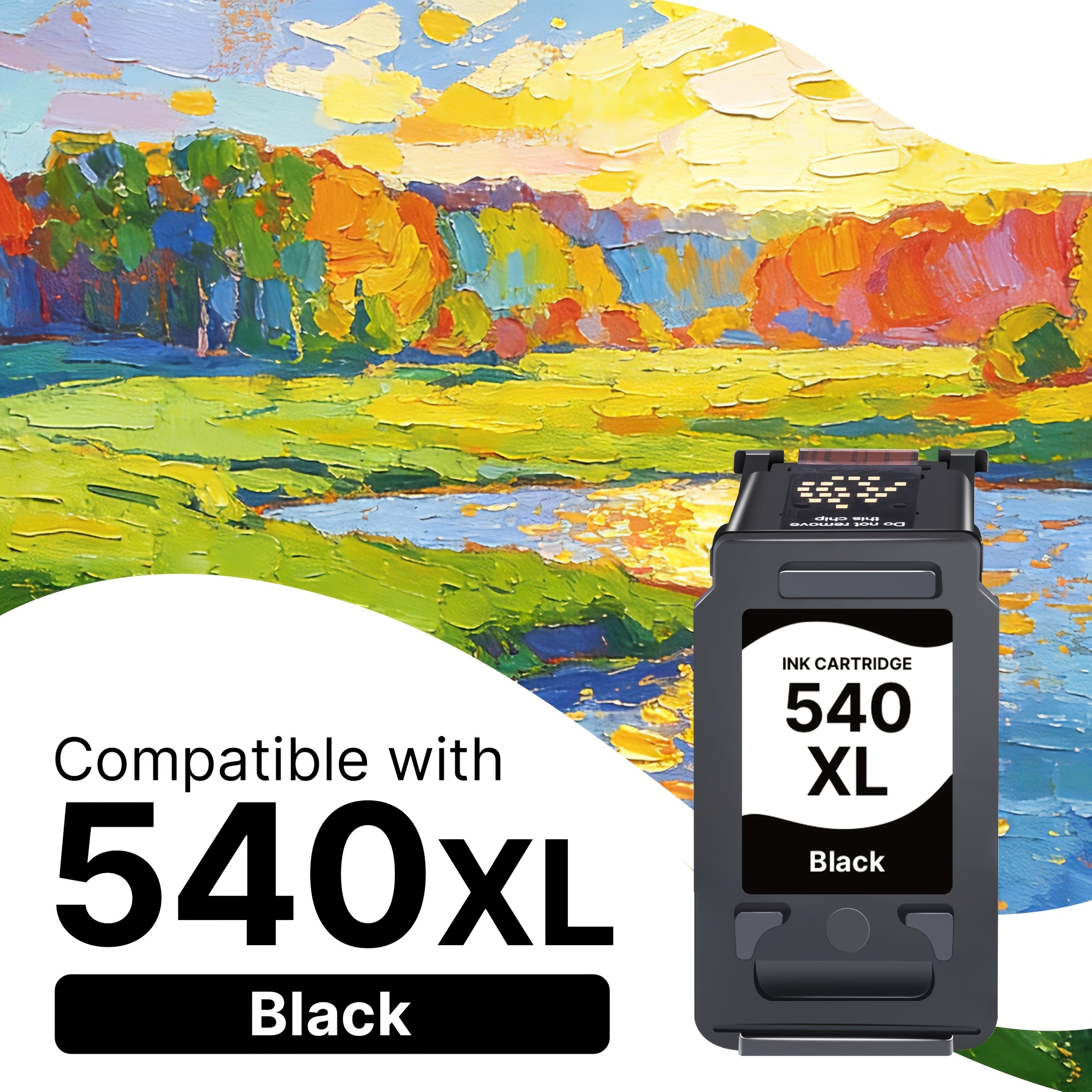 540xl 541xl Black Ink Cartridges Replacement For Pg 540xl Cl 541xl Ink Cartridges For Mg4250 Ts5150 Ts5151 Mg3650 Mg3650s Ts5100 Mg3600 (1 Pack)