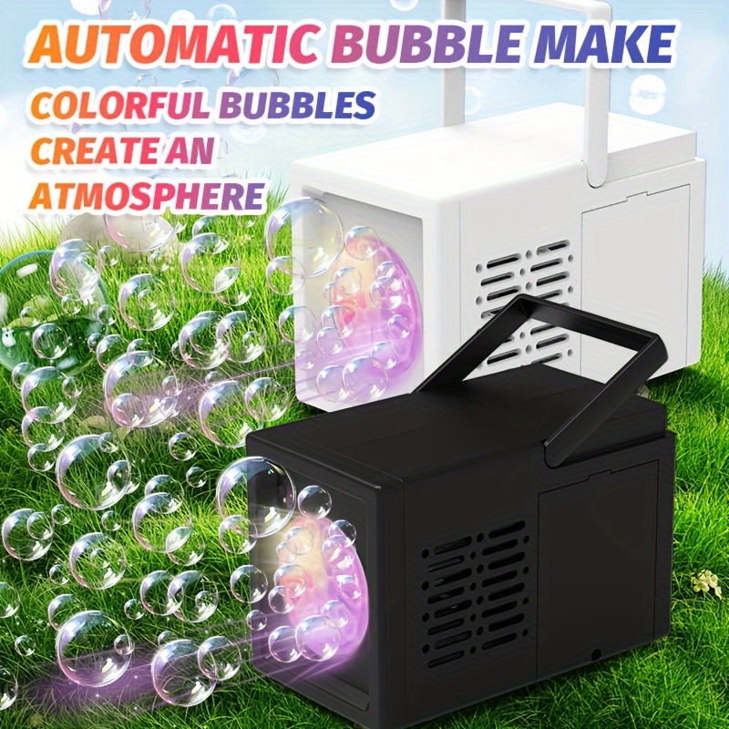 

' Mini Portable Automatic Bubble Blower - Parties & Outdoor Fun, No Soap Or