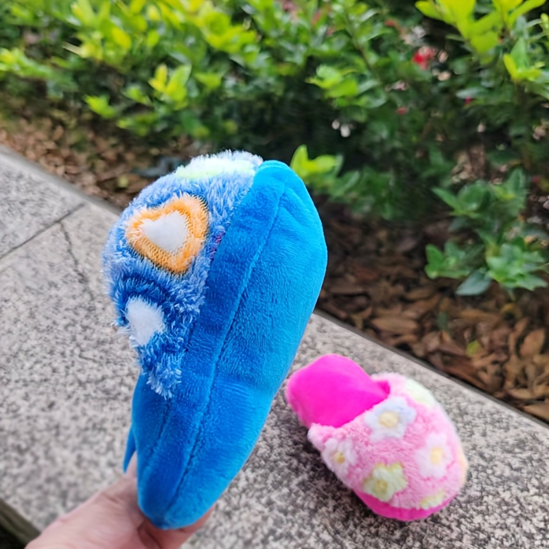 Pet Plush Slippers Dog Slipper Toys Cat Small Pet Toy