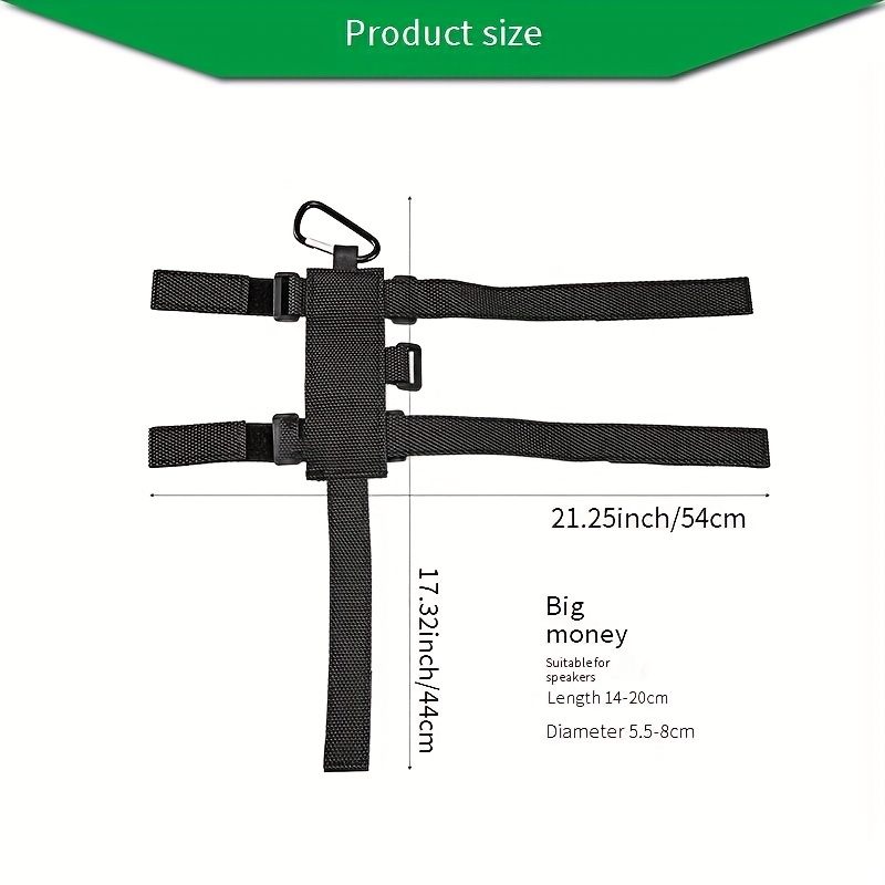 Image of Speaker Rack Bike Installation Strap Riding Gear Water Bottle Holder Bike Riding Speaker Fixing Bracket Speaker Fixing Strap Mountain Riding Speaker Fixing