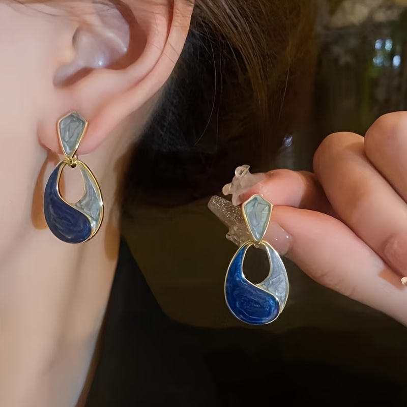 TEMU para oídos Western Water Drop, diseño único, regalo de vacaciones