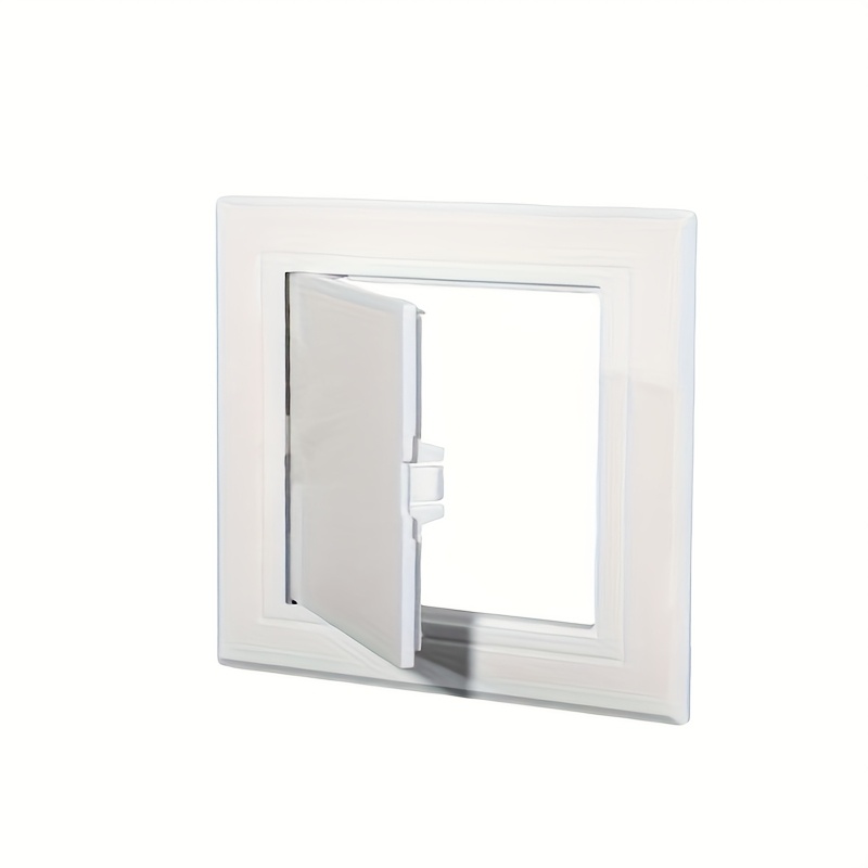 TEMU 1pc Abs Maintenance Cover, Suitable For Ceiling, Air Conditioning Cover Plate, Wall, And Decorative Door Maintenance In The Ceiling