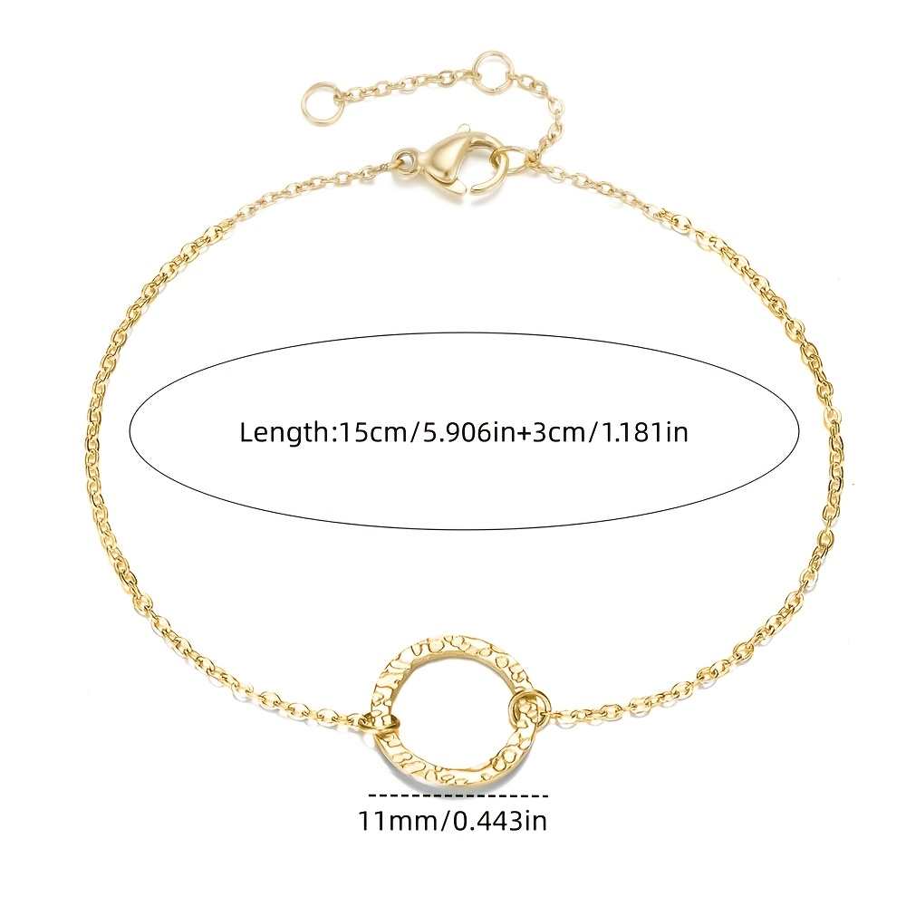 Minimalist Cool-Toned Stainless Steel Bracelet Set, Gift for Her