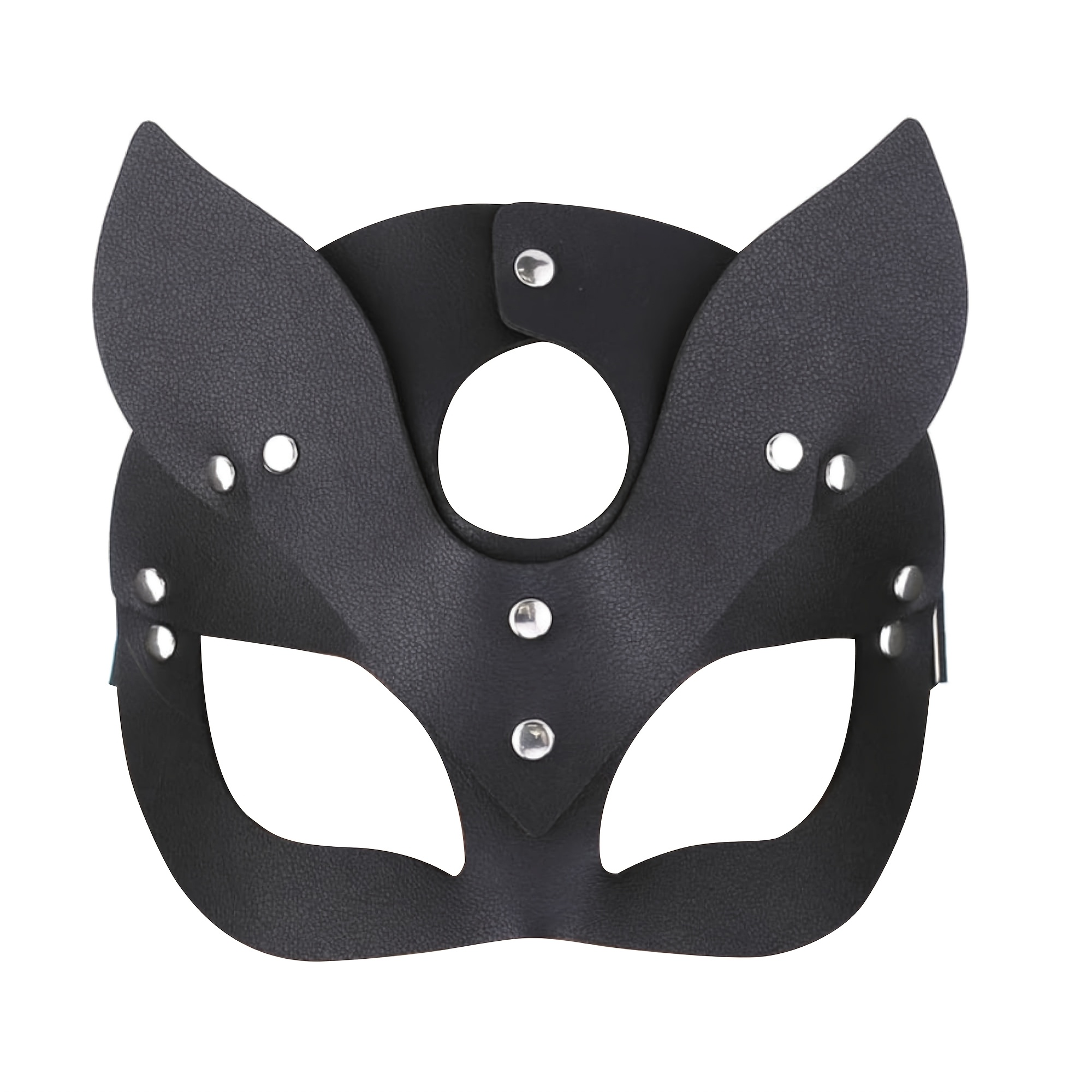 

1pc Masque de Fête en Boule de Maquillage pour Femme en Cuir PU de Luxe de Chat Renard Cosplay Cadeau de la Saint-Valentin Accessoires de Costume