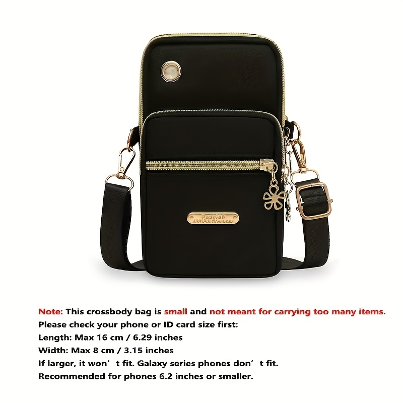 TEMU Women's Crossbody Mini Bag Summer Outfit Phone Pouch Hanging Portable Wrist Coin Purse [random Of Zipper Puller]