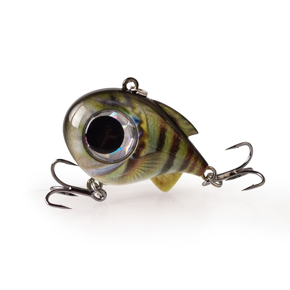 TEMU Leurre de pêche VIB à gros yeux 4Cm/1.57In/8.5G, plongeant, vibration, boule cliquetante, appât artificiel dur lèvre, matériel pour brochet et