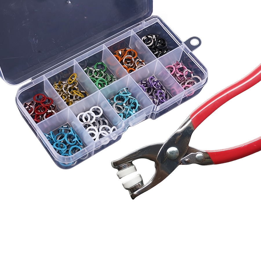 conjunto de bot es de press o de 101 pe as em cores variadas ideal para costura diy artesanato roupas chap us e bolsas com alicates manuais cor 0