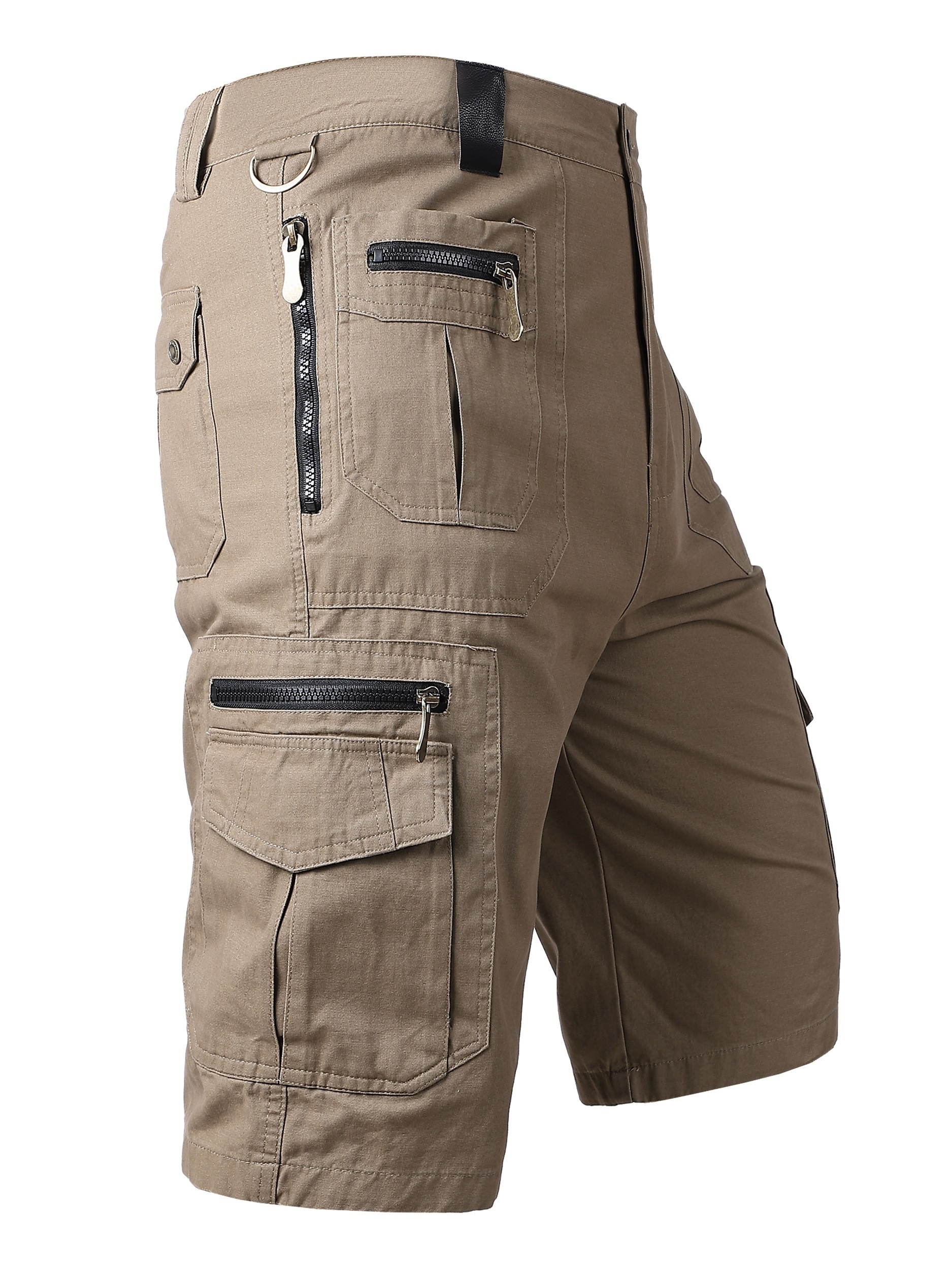 mens cargo shorts with flap pockets summer outdoor quick dry breathable   thigh shorts for hiking camping