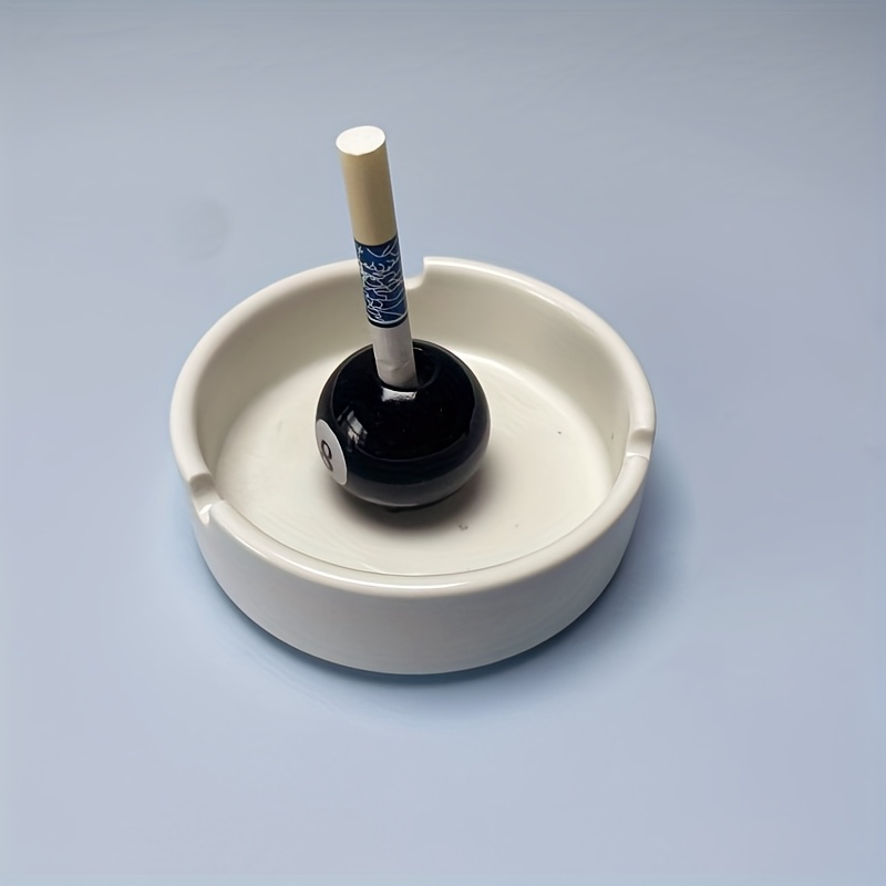 mini billiard ashtray cigarette extinguisher home office use