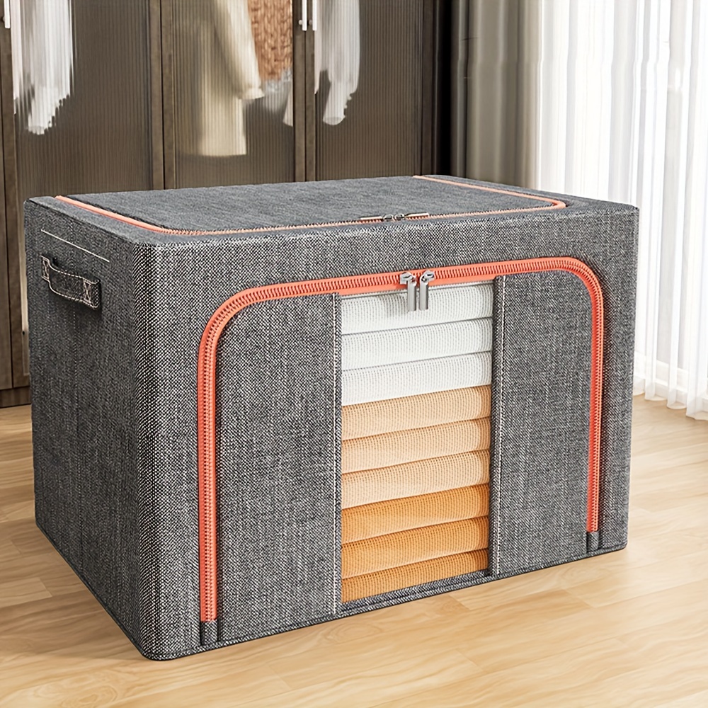 

Large Foldable Storage Box Oxford Cloth Storage Box Student Dormitory Clothing Quilt Organizer Home Bedroom Moisture-proof Storage Box