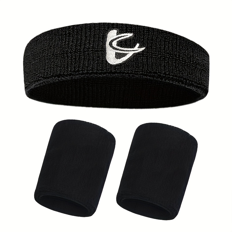 E-shop Ein Set aus -Handschläuchen, Stirnband und Schweißtuch. Geeignet für Badminton, Fitness, Laufen und Basketball; Unisex bequeme und atmungsaktive