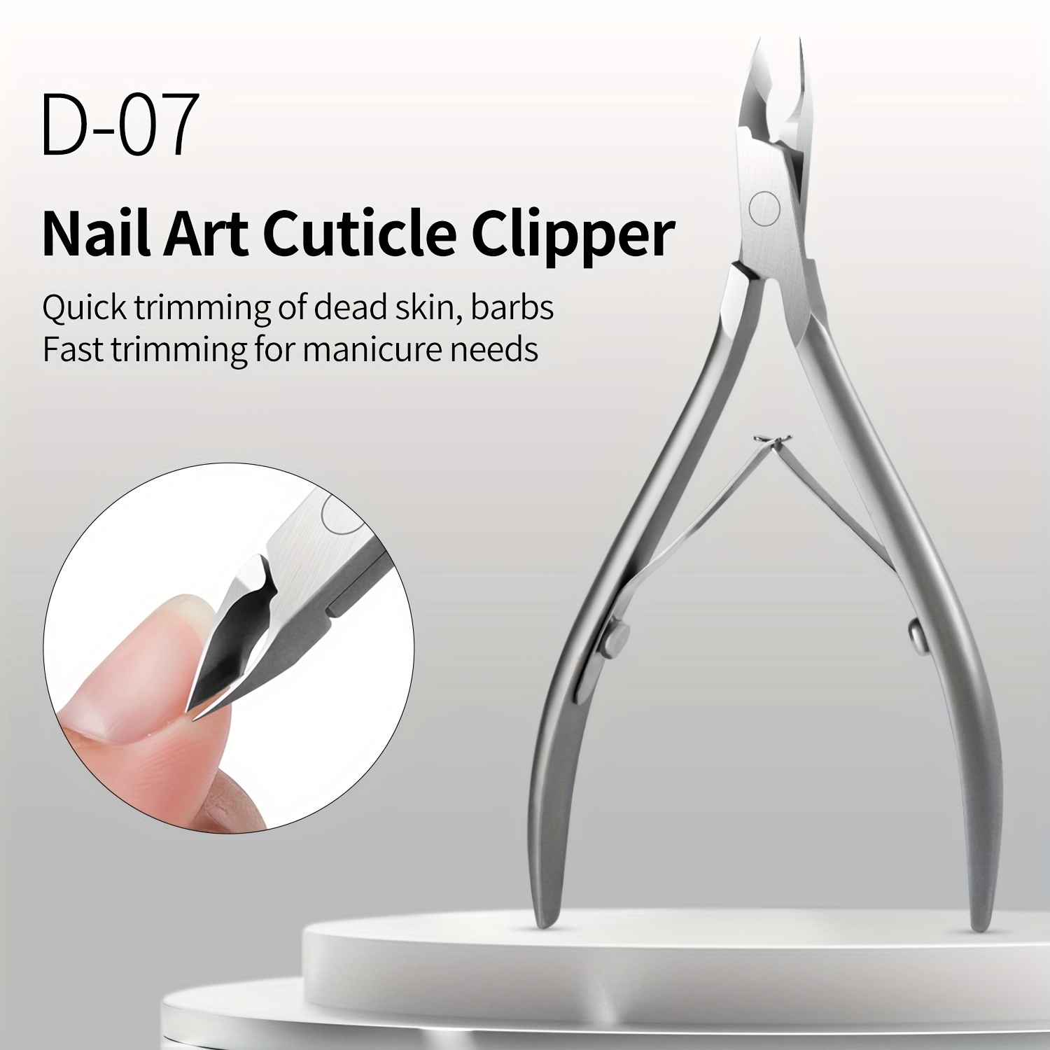 

Nail Cuticle Clippers, Precision Manicure Pedicure Tool, Stainless Steel, Sharp Dead Skin Trimmer With Dual Spring Design For Salon Quality Home Grooming