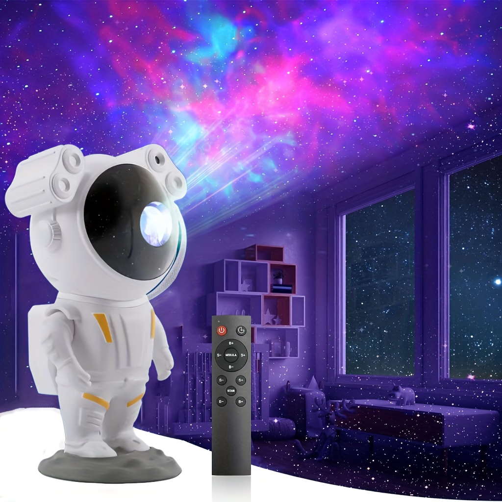 

1pc Astronaut Light Projector With Nebula, Astronaut Galaxy Star Projector Starry Night Light, Timer & Remote Control, Bedroom Ceiling Projector, Best Gifts For Adults