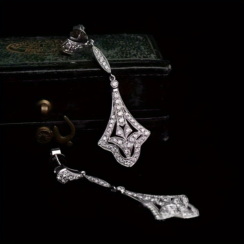 

Fashionable Zirconia Earrings, Light Luxury And Versatile Earrings, High-end Long Earrings, Wedding Party Jewelry