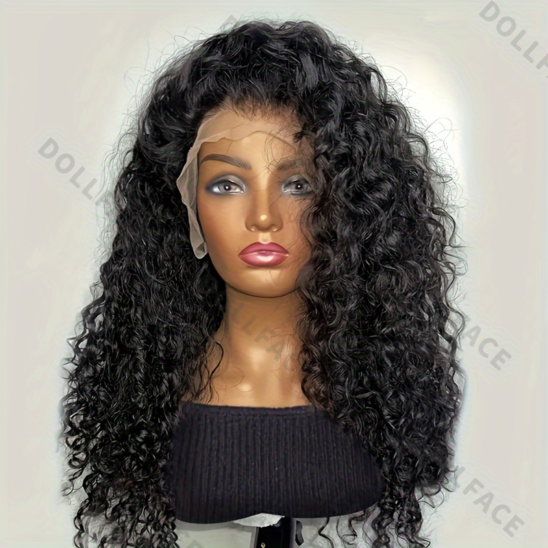 

13x4 Hd Transparen Lace Front Human Hair Wigs 200 Density Long Curly Wave Human Hair Wig - Full Lace Front With Natural Hairline & Baby Hair - Luxurious, Seamless, Long-lasting Curls