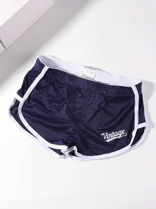 herre bukser, sports shorts, løse og åndbare ice fiber mesh stof, lavtaljede trusser, fitness, fritid, hjemme undertøj
