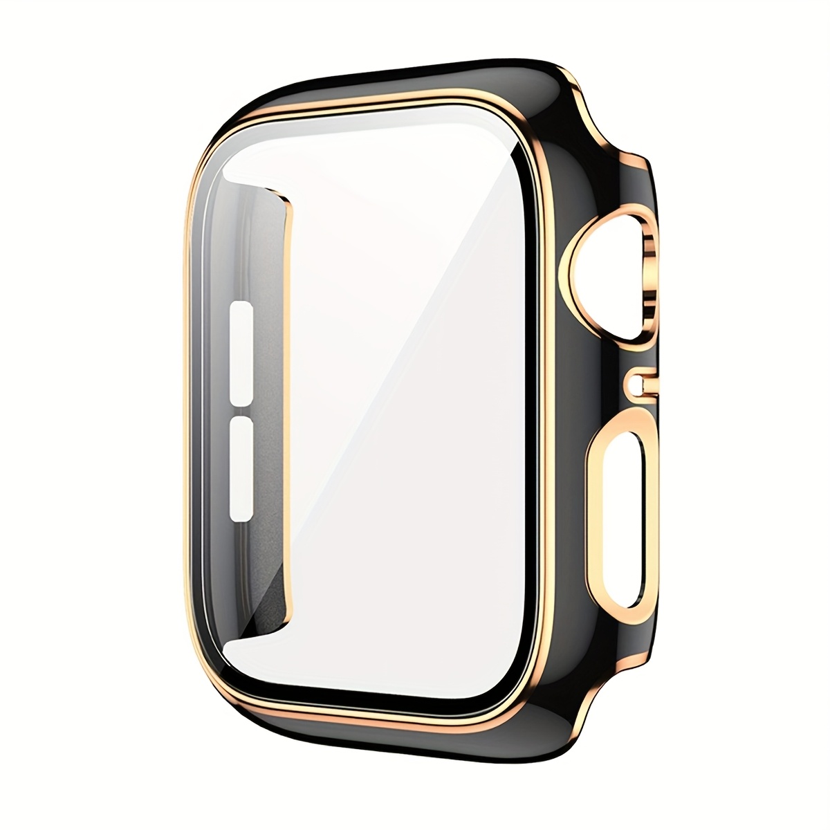 TEMU Tempered Glass Screen Protector With Engraved Case - 1pc, Unisex Fashionable Engraved -one Drop-proof Ultra-thin Tempered Glass Protective Case,