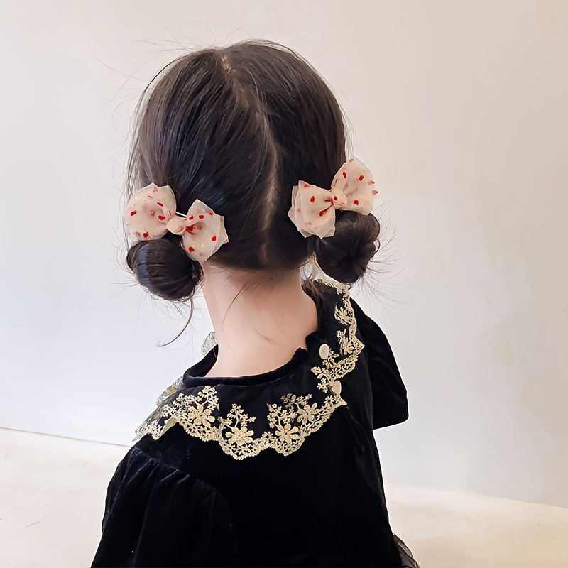 Lace Bow Hair Clip White Blue Sweet Hair Clip Hair Tie - Temu